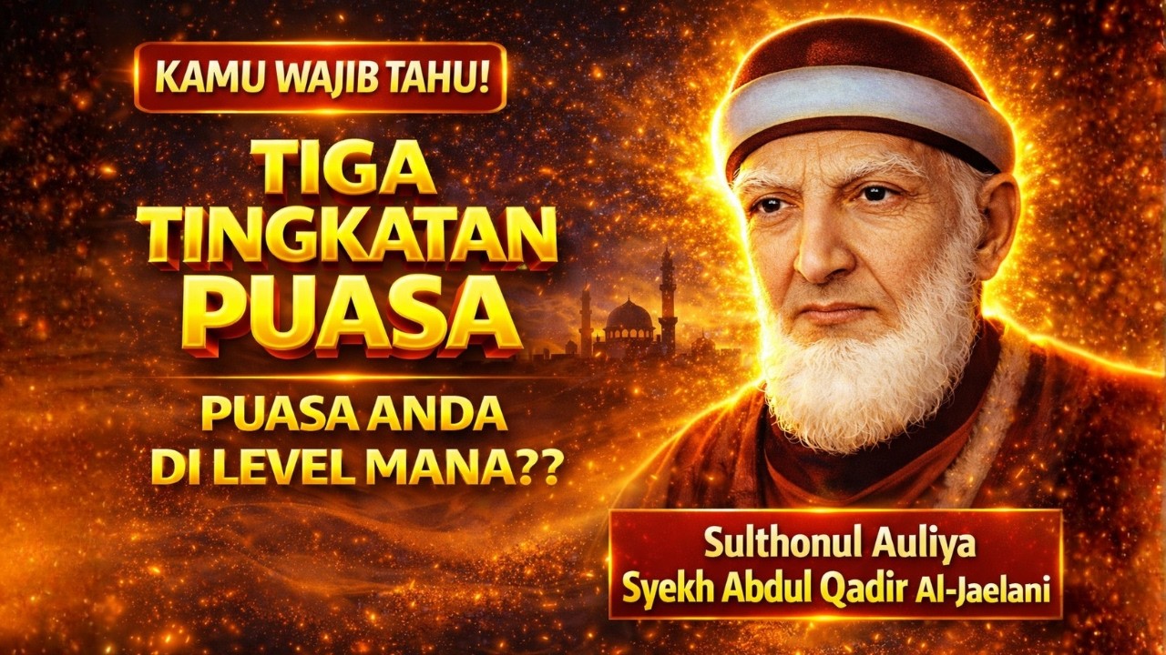 TERBONGKAR‼️Mengungkap Rahasia Tiga Tingkatan Puasa Menurut Syekh Abdul Qadir Al-Jaelani