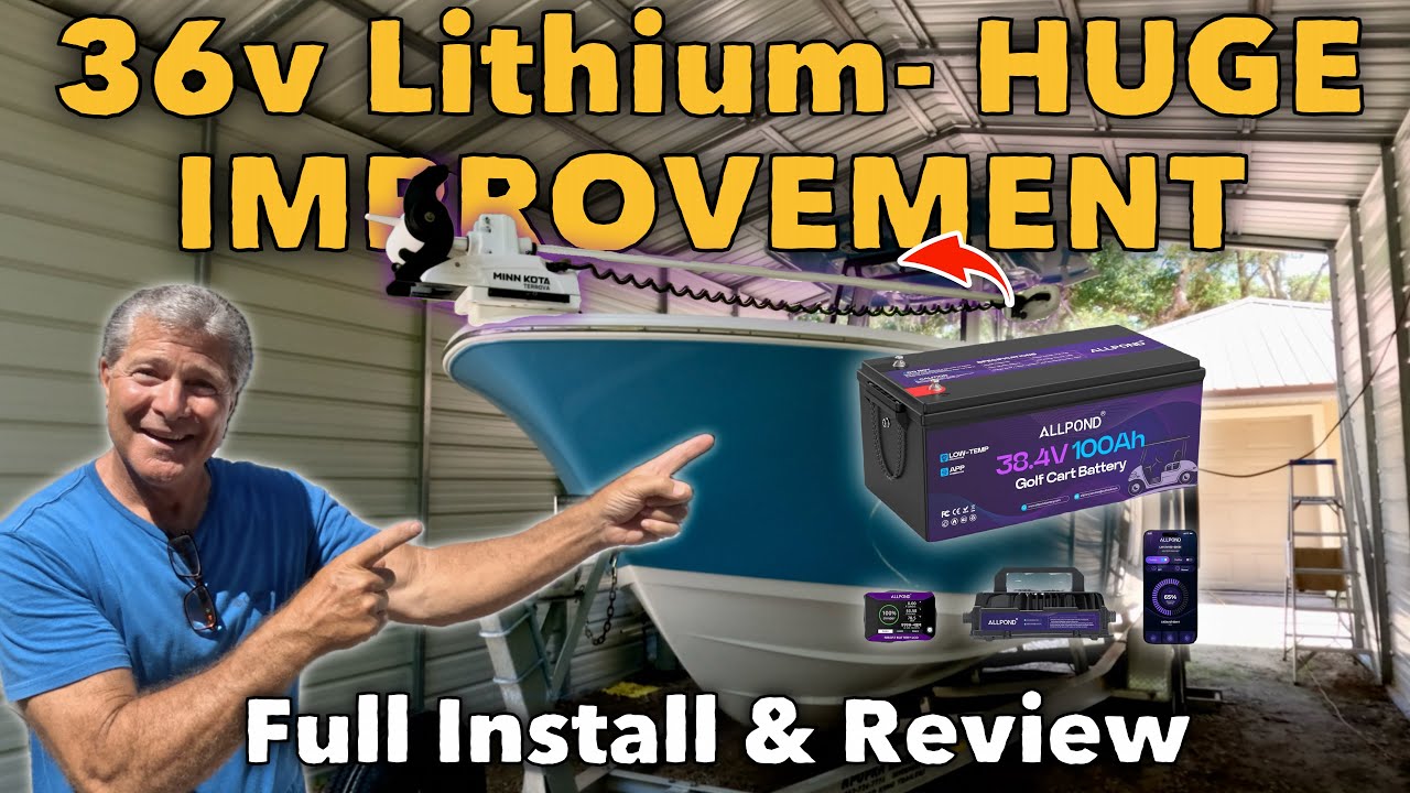 36v Lithium Battery for trolling motor upgrade, test & review!