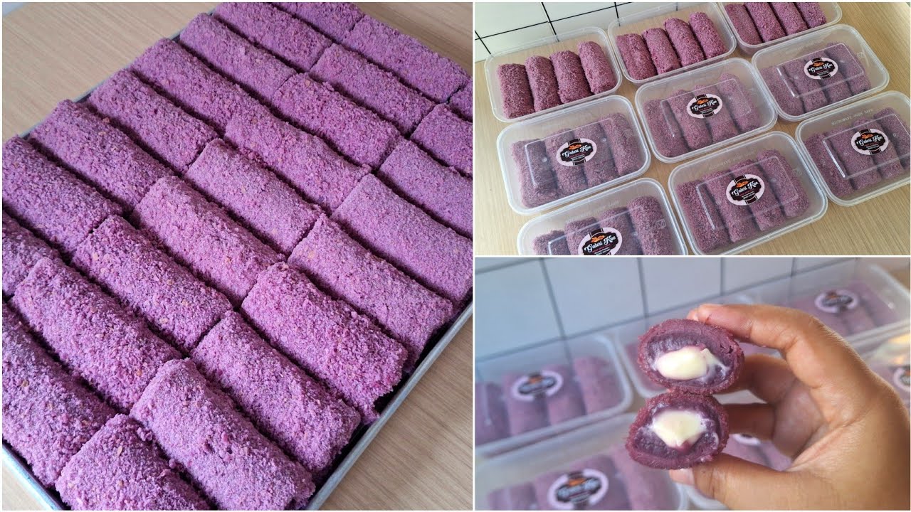 SIAP BANJIR CUAN‼️ TERUNIK DAN TERENAK. RESEP RISOL UBI UNGU KEJU LUMER