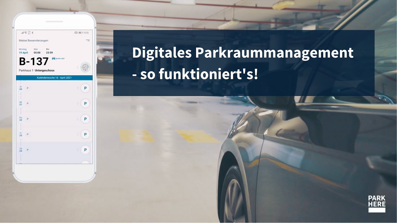 Die ParkHere Lösung für digitales Parkraummanagement