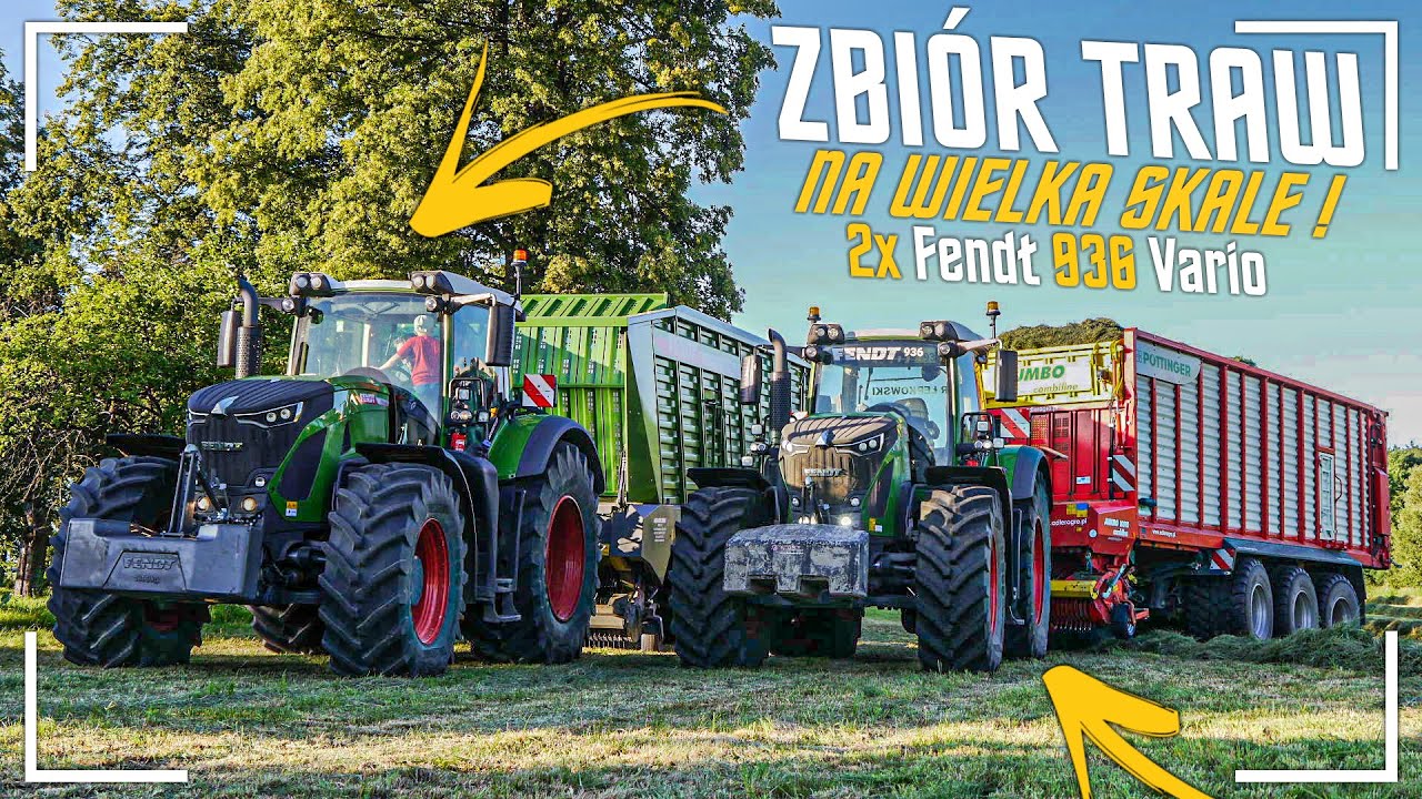 VIXA!☆Zbi&oacute;r traw na wielka skale 2020☆2x Fendt 936 Vario☆GR Łepkowscy☆100ha☆[PwO Team]