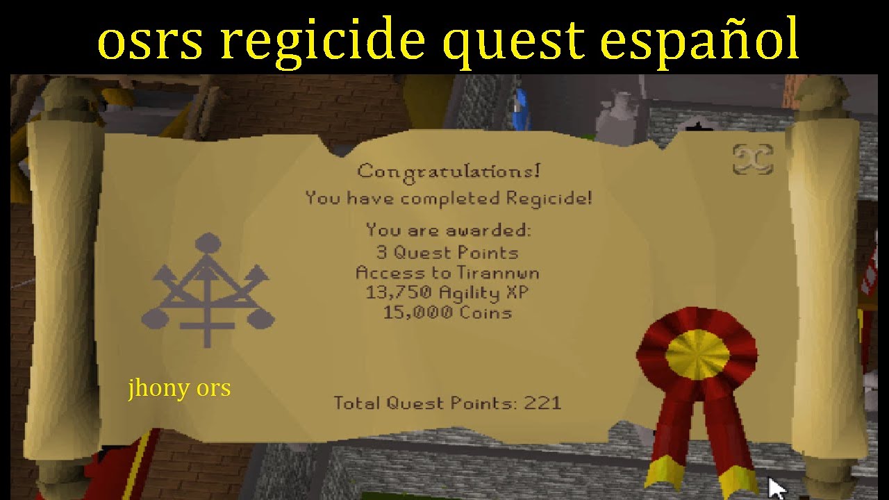 OSRS regicide quest español 2024
