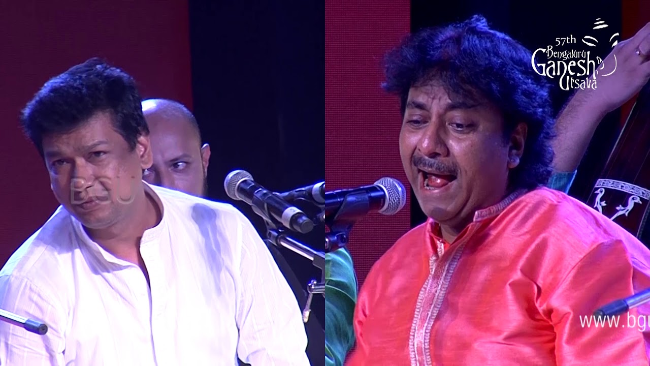 KRISHNA NEE BEGANE BAARO |Ustad Rashid Khan - Vijay Prakash | 57th Bengaluru Ganesh Utsava 2019