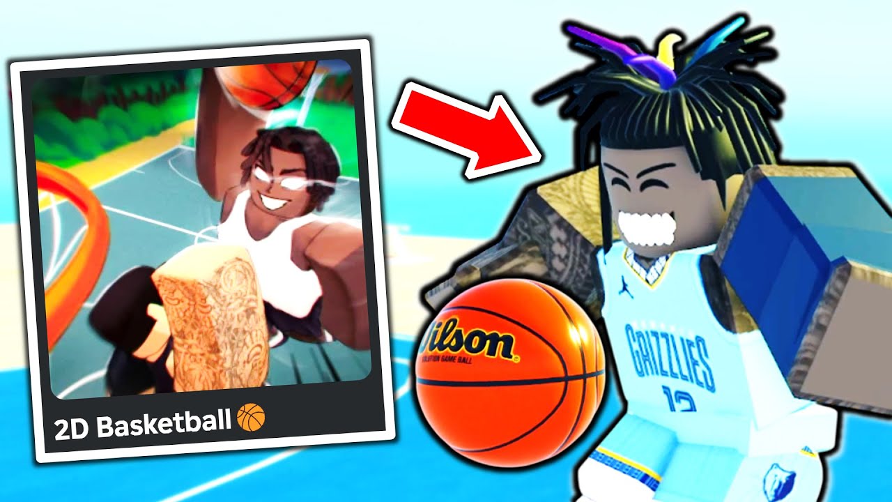 JA MORANT Takes Over ROBLOX 2D Basketball!