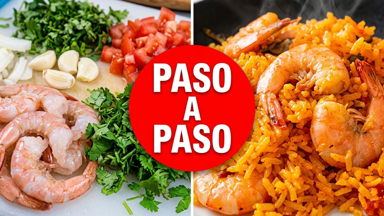 Así Hacemos el Arroz con Camarones en Casa Sabor que  Enamora 1