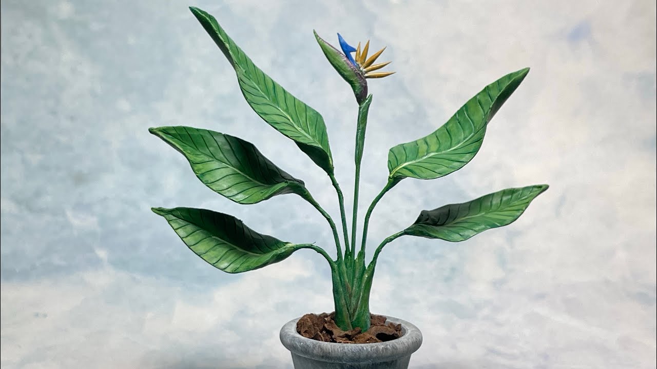 天堂鳥(Strelitzia reginae)製作  I   How to make -Strelitzia reginae.