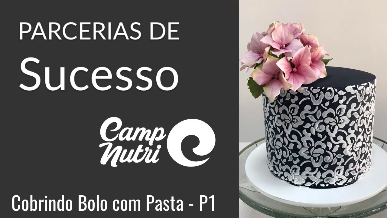 Cobrindo Bolo com Pasta Americana - Parte 1 - Live da Ligia Franceschi em parceria com a CampNutri