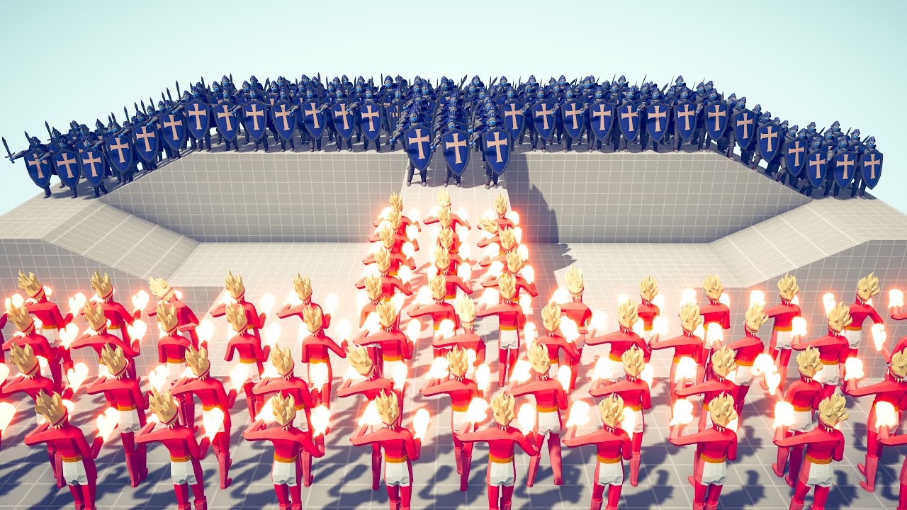 50 MELEE vs 50 MELEE TOURNAMENT - Totally Accurate Battle Simulator TABS