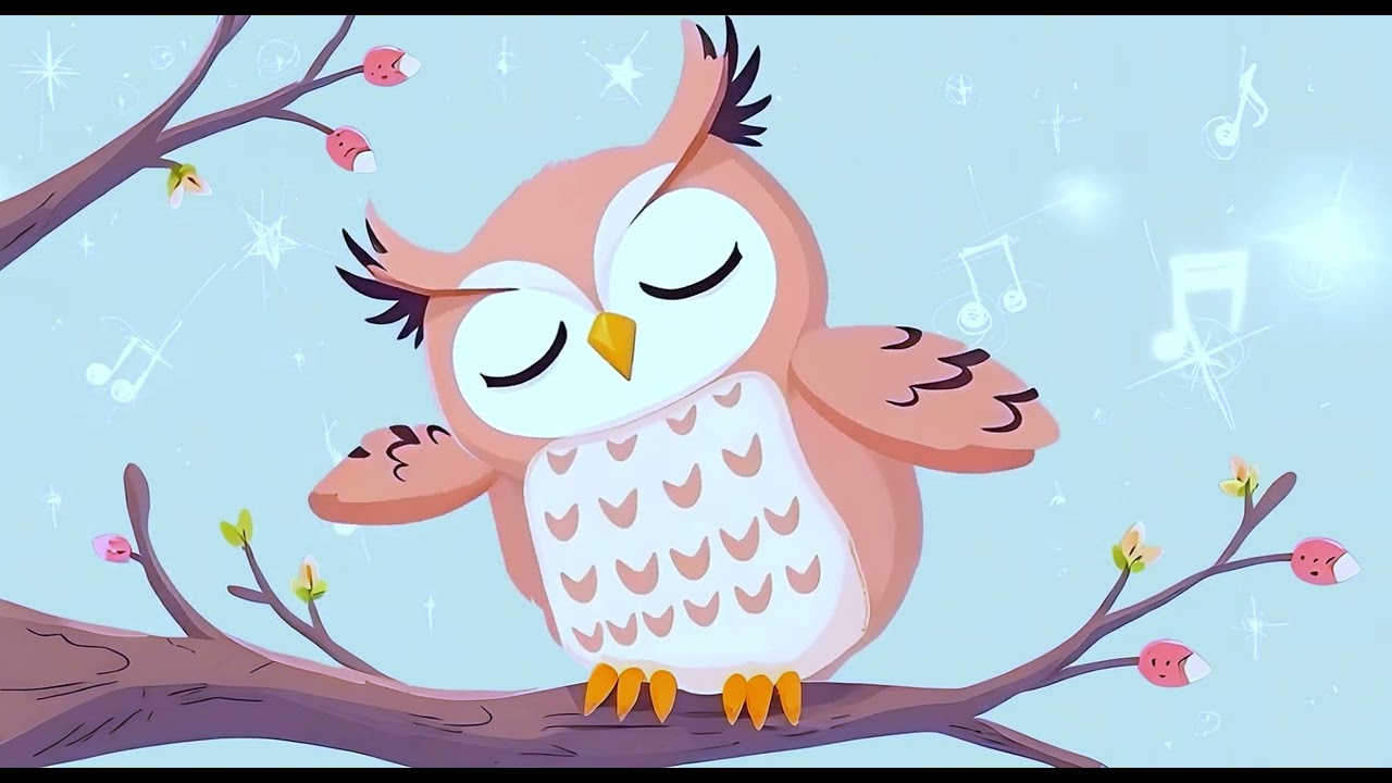 🦉Sleep-inducing lullaby for babies/children 💤 Cosmos Holds You - Mindy The Sleepy Owl 🦉