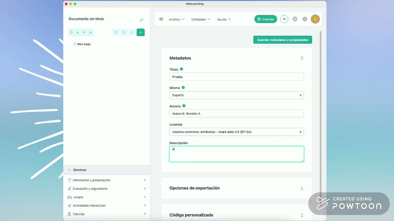 &iquest;C&oacute;mo crear tu Proyecto con eXeLearning?