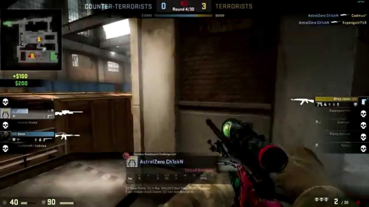 Crazy AWP 1v4 Clutch!