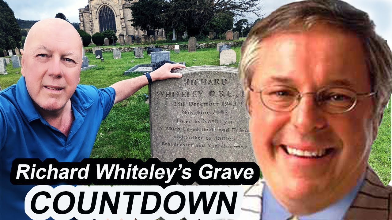 Richard Whiteley Grave Countdown Presenter.  Famous Celebrity Graves