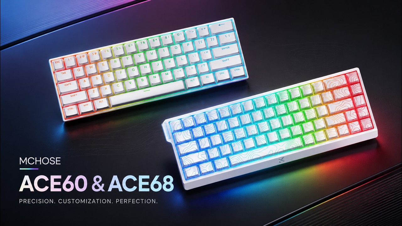 부담없이 가지고 놀기 좋은  마그네틱 키보드~ MCHOSE ACE60 & ACE68