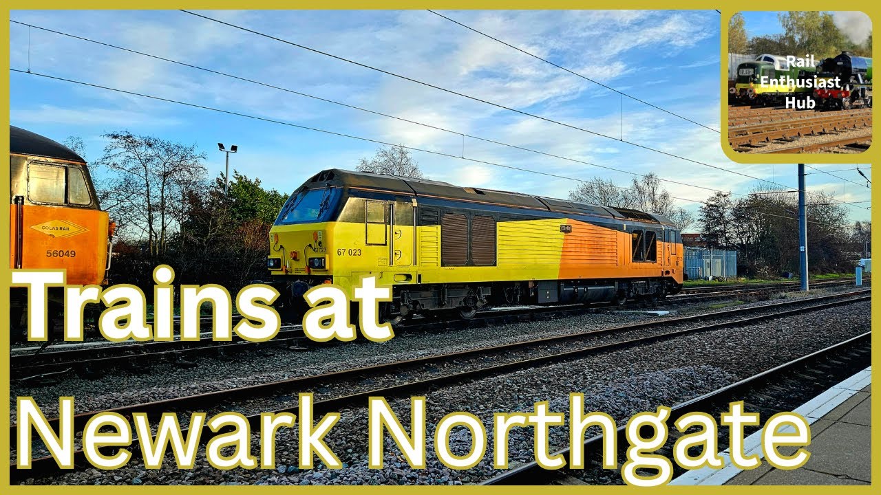 Trains at Newark Northgate ft New Thunderbirds