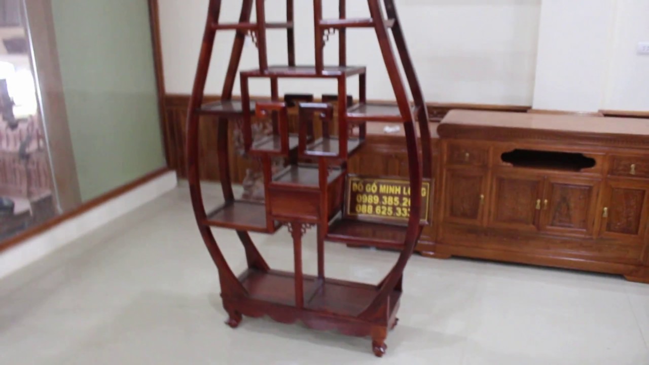 Kệ bầy đồ gỗ hương đỏ,16-12-2017,Đồ gỗ Minh Long