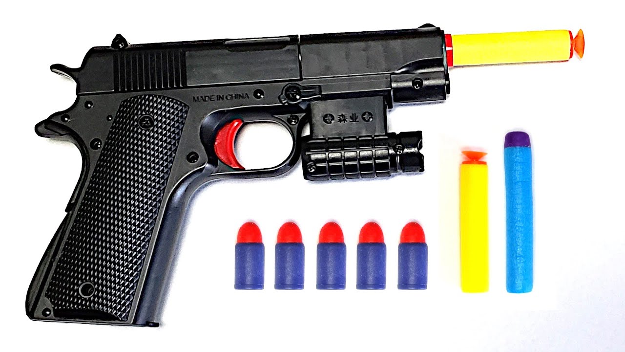 1911 Nerf Dart Shooting Blaster!