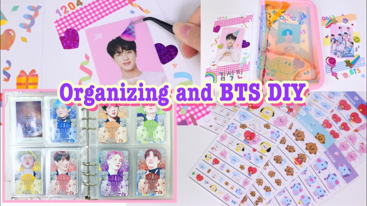 Давайте организуем фотокарточки BTS с помощью Binder и BTS DIY (совместно с Yudaengdotcom)