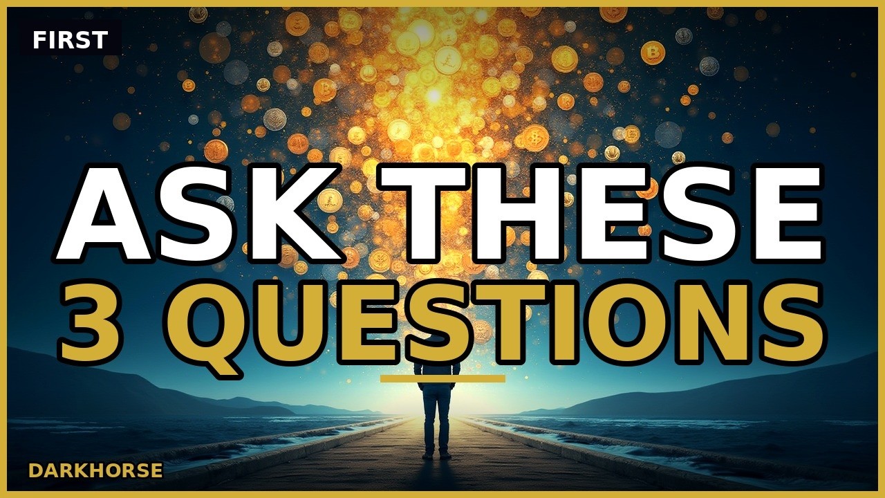 Ask These 3 Questions Before You Touch Any Crypto