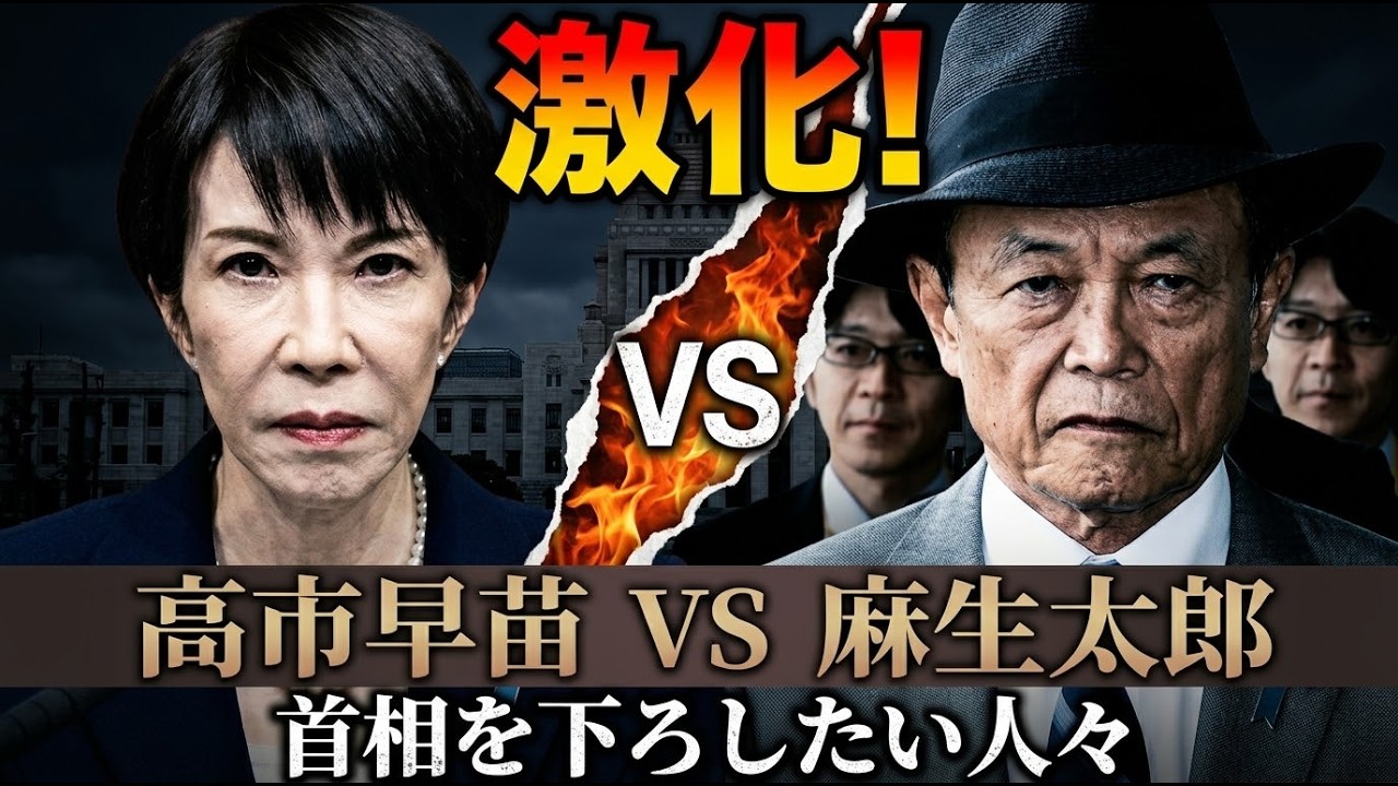更に激化。高市早苗VS麻生太郎。赤沢大臣も参戦か。安冨歩東京大学名誉教授。一月万冊清水