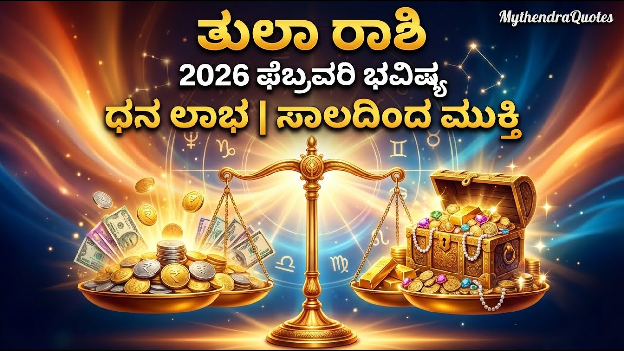 ತುಲಾ ರಾಶಿ ಫೆಬ್ರವರಿ ಭವಿಷ್ಯ | Libra Monthly Horoscope Prediction | Mythendra Quotes