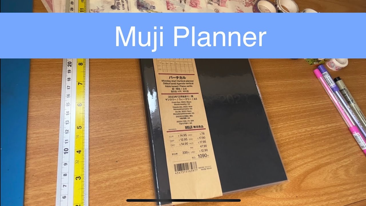 Muji Vertical Planner Review & Setup