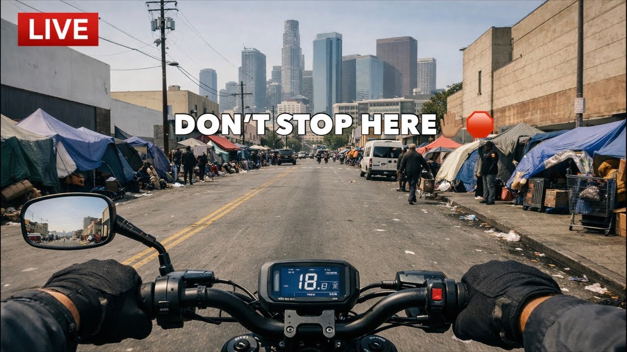 LIVE - Downtown Los Angeles - Skid Row - ICE Detention Facility
