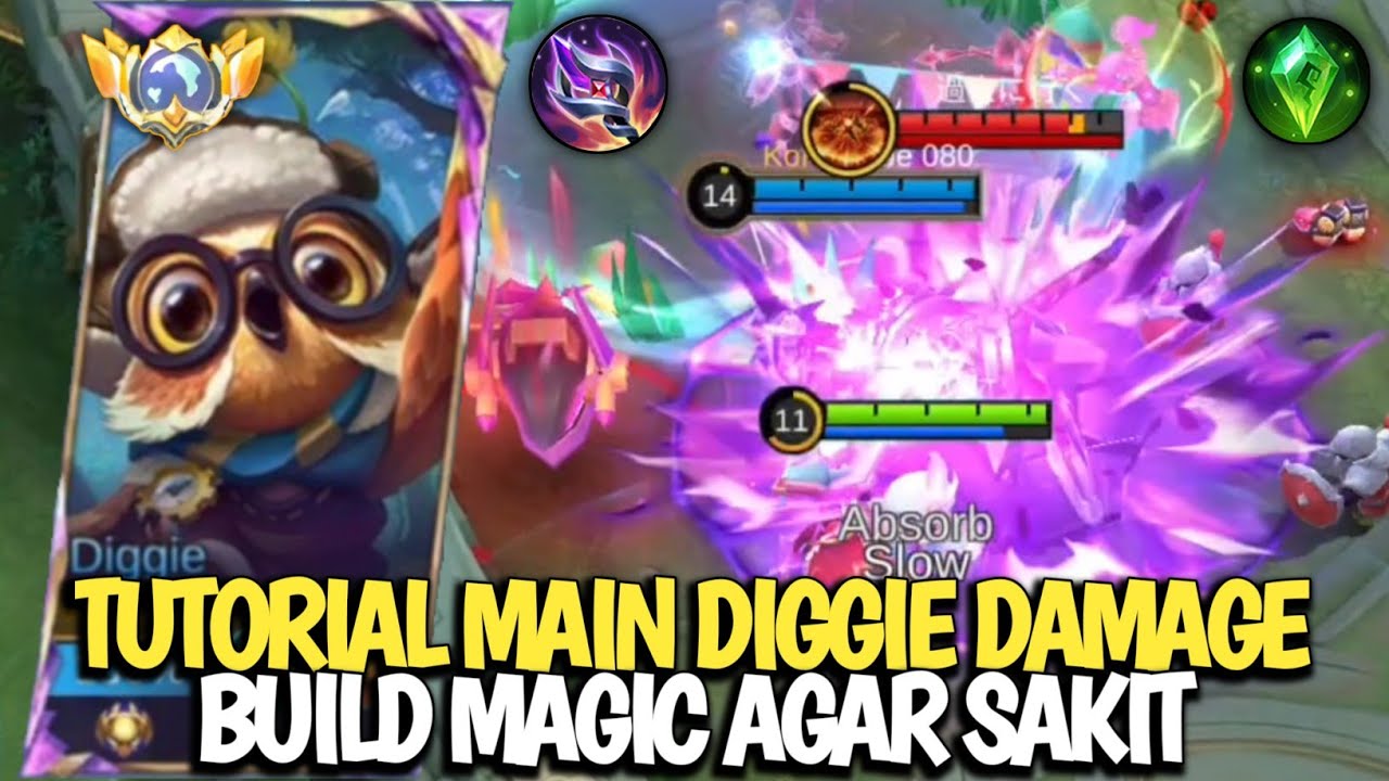 CARA MAIN DIGGIE AGAR DAMAGENYA SAKIT! PAKAI ITEM INI 100% MUSUH MENJERIT‼️BUILD DIGGIE TERSAKIT 