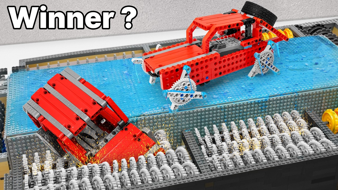 Битва LEGO Technic в слайме: кто отправится в шредер? | FM Lego Technic