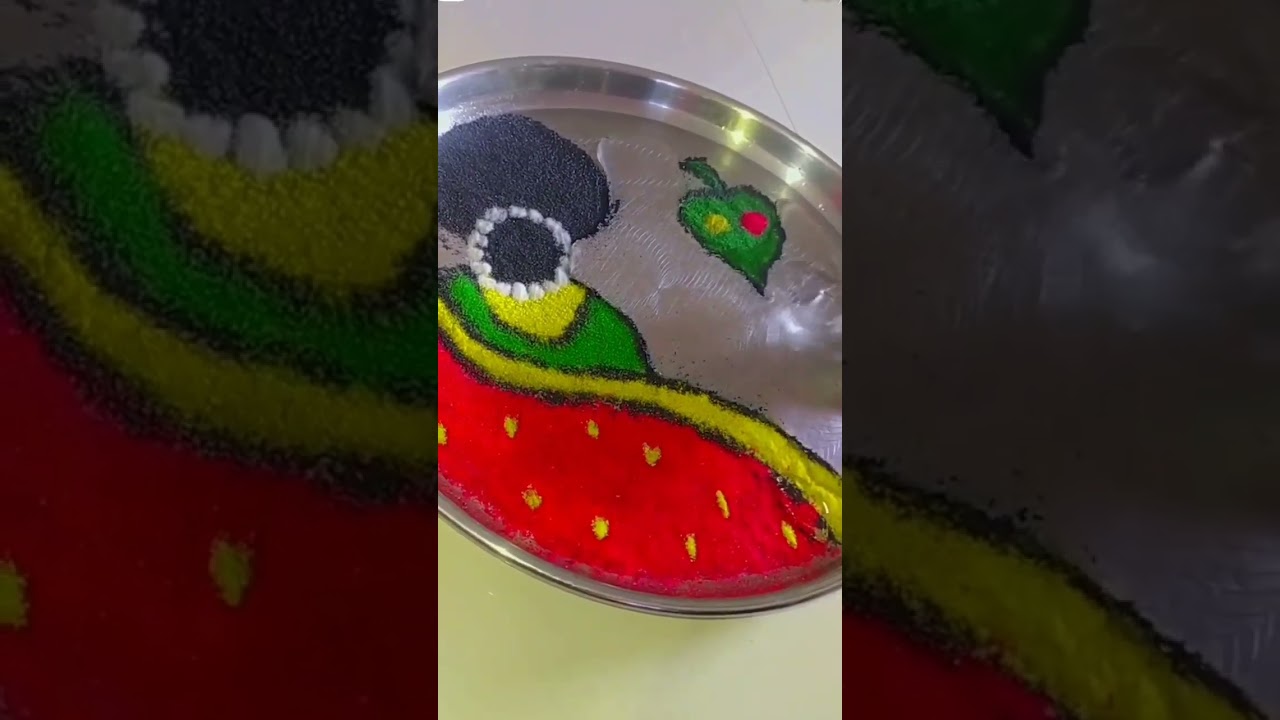 under water rangoli ❤️ like,share,&subscribe #rangoli #tamil #underwater #art #shortsfeed #shorts