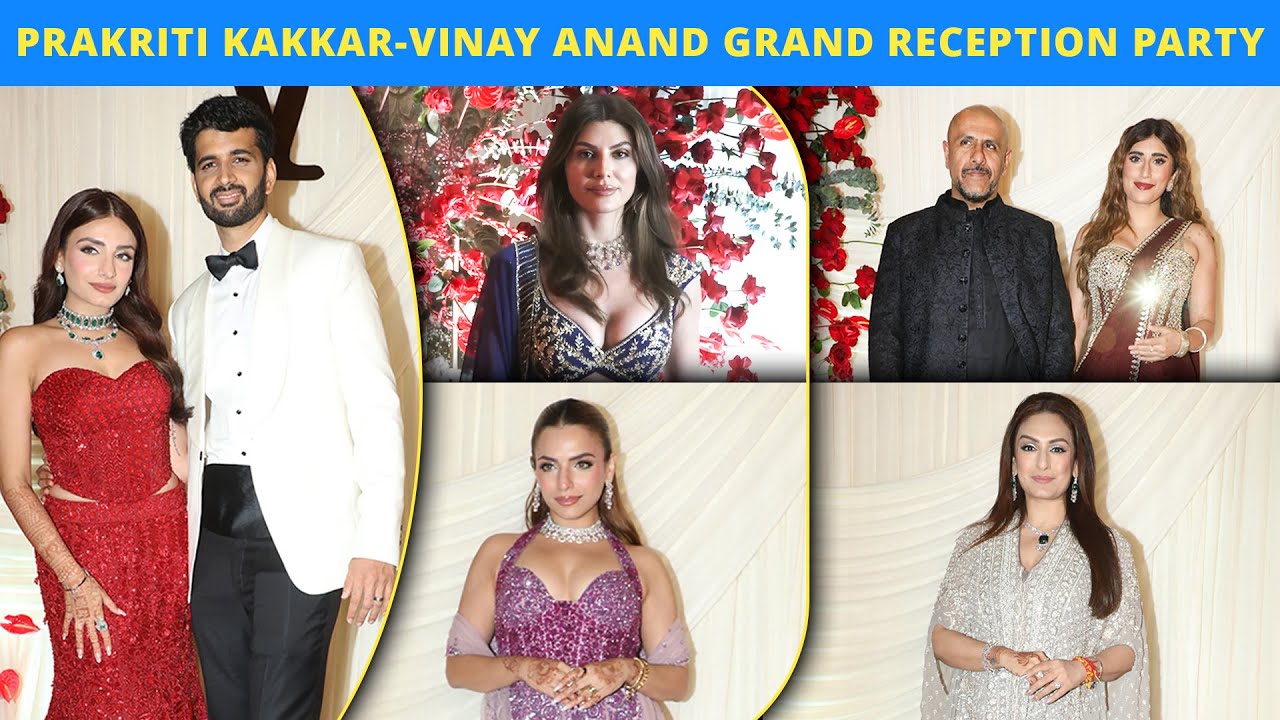 Grand Reception Of Singer Prakriti Kakar & Vinay Anand: Kakar Sisters, Vishal Dadlani, Elnaaz & More