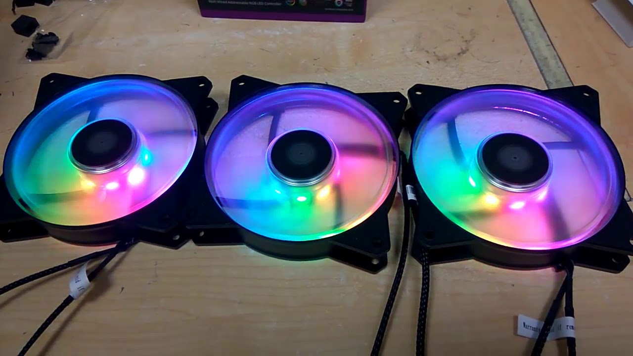Test LED Cooler Master MasterFan MF120R A RGB 3 in 1 DEMO