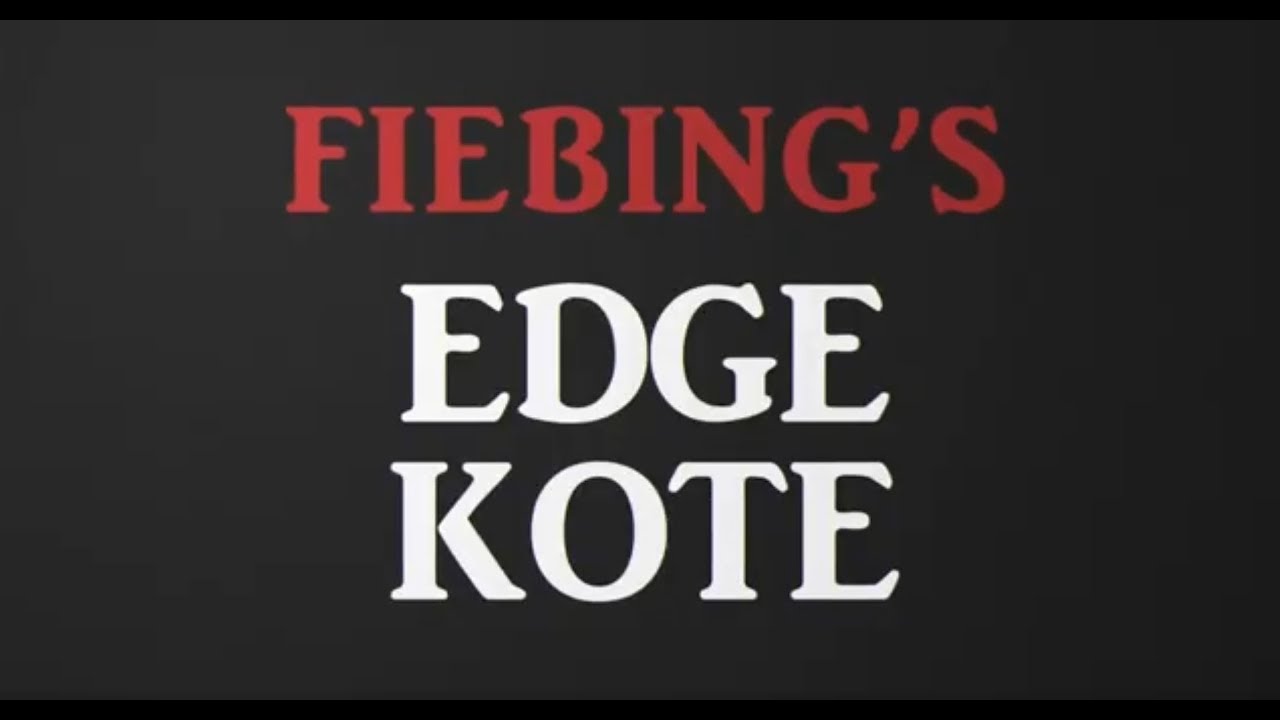 Fiebing's Edge Kote How To Product Tutorial for Leathercraft
