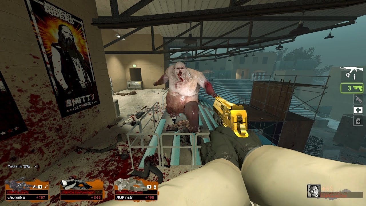 Left 4 Dead 2 Expert Gameplay SR-3M and AK-47 Gold Deagle Weapon Anim Mod