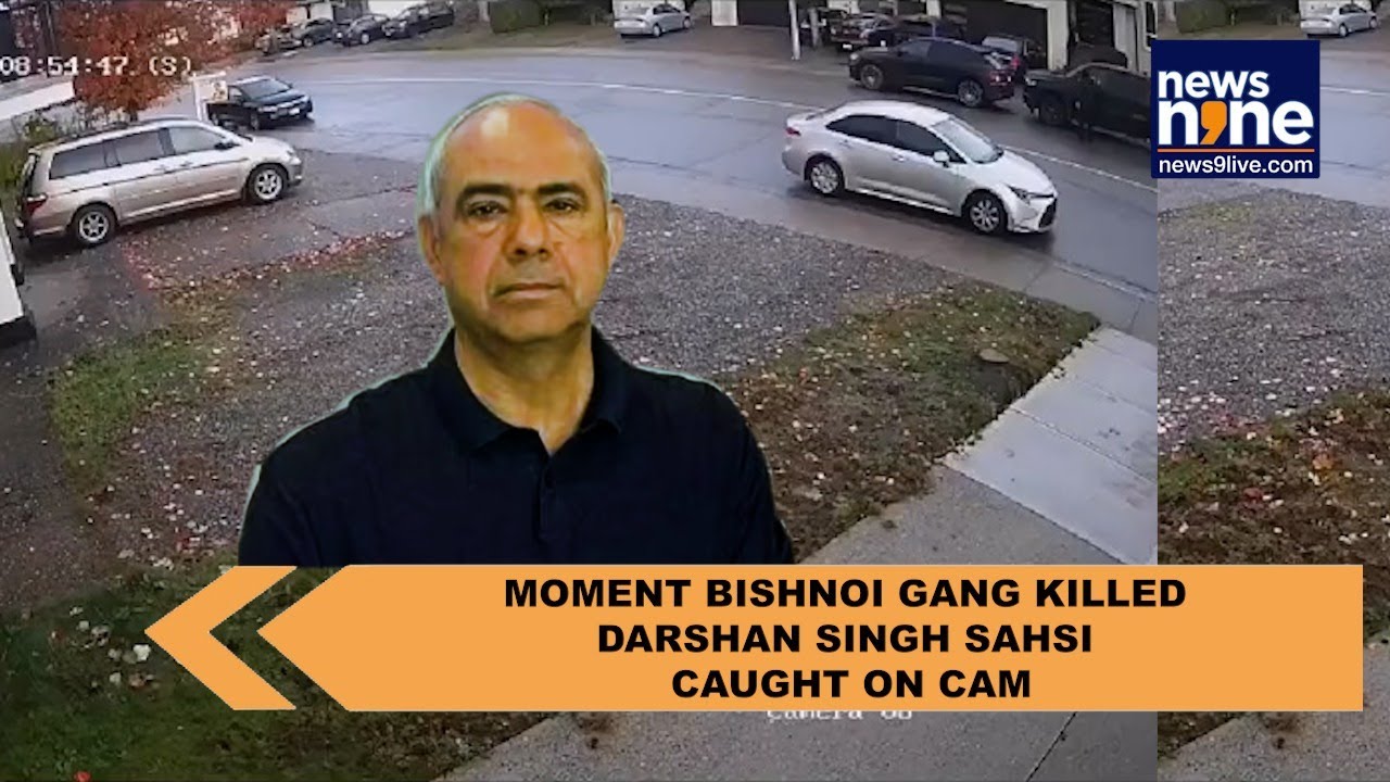 On cam: Moment Bishnoi gang killed Darshan Singh Sahsi outside his house in Canada