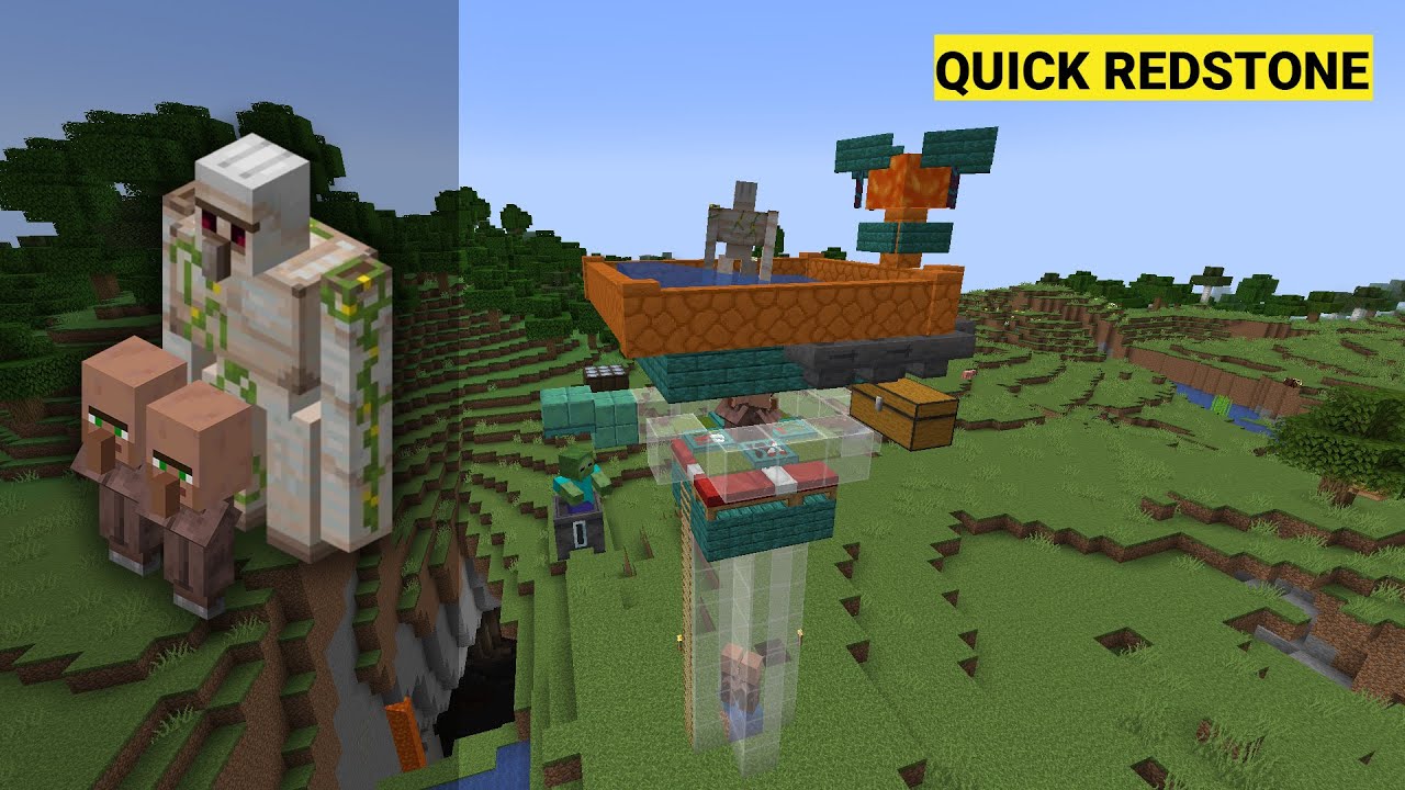 NEW Very Easy 2-in-1 Iron Farm & Villager Breeder