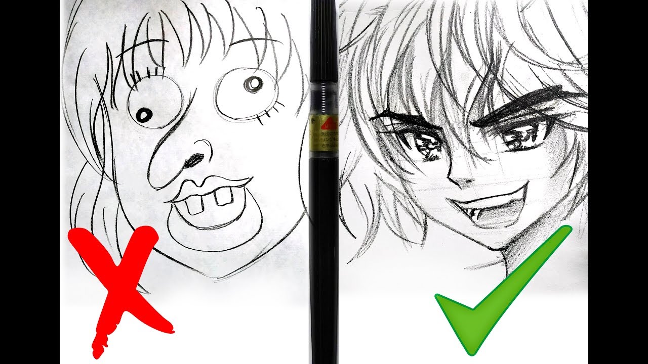 Problemas al dibujar Narices y Bocas ? Aprende aquí! Rostros de Manga