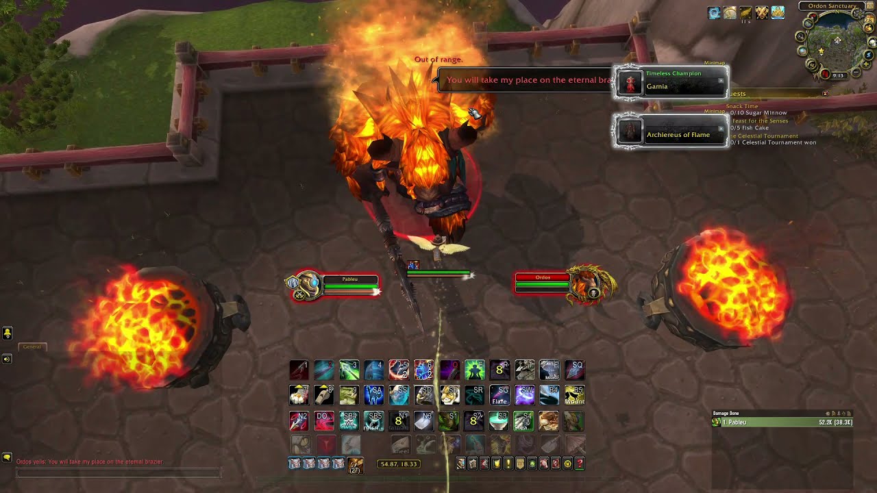 Killing Ordos without Pandaria Cloak (no Goblin Glider) FIXED