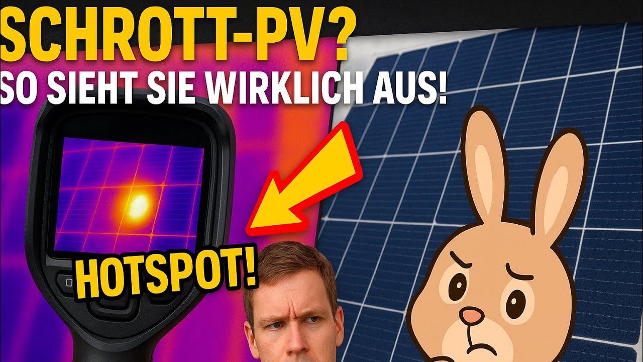 Hasenbau Technik – Schrott-PV Teil 3: Hotspots erkennen mit der Wärmebildkamera