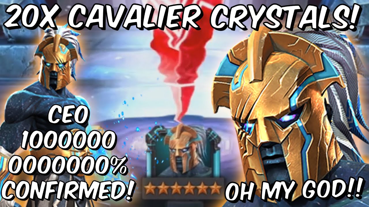 20x 6 Star Aegon Cavalier Crystal Opening! - INSANE CEO LUCK!!! - Marvel Contest of Champions
