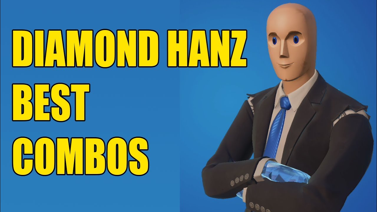 DIAMOND HANZ Skin Best Combos and Showcase in Fortnite