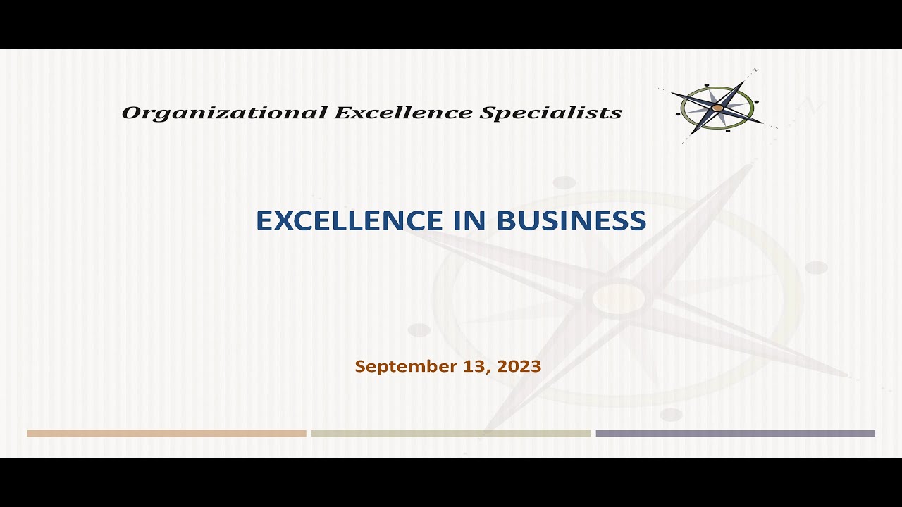 Business Excellence Webinar 09 13 23