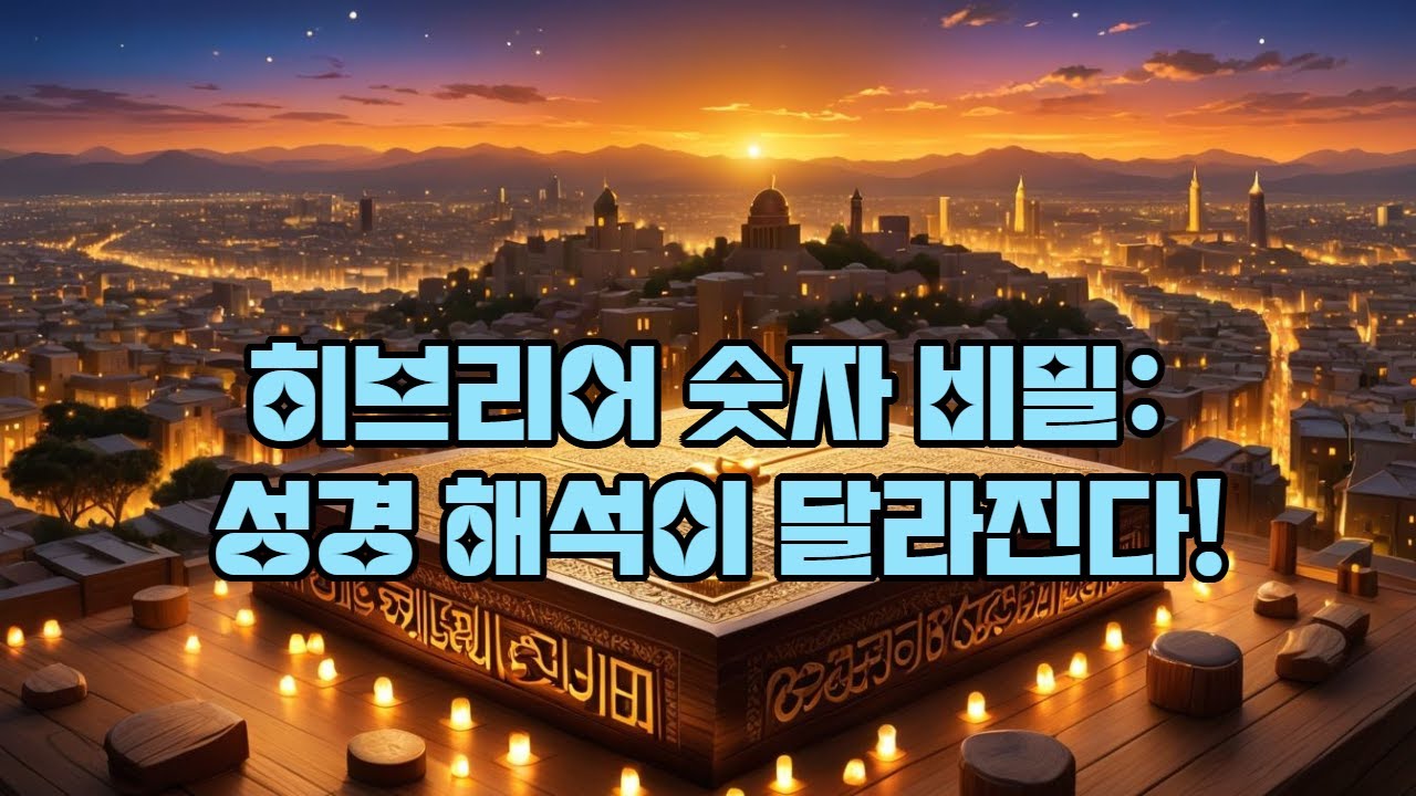 히브리어의 특징과 비밀(Characteristics of Biblical Hebrew)