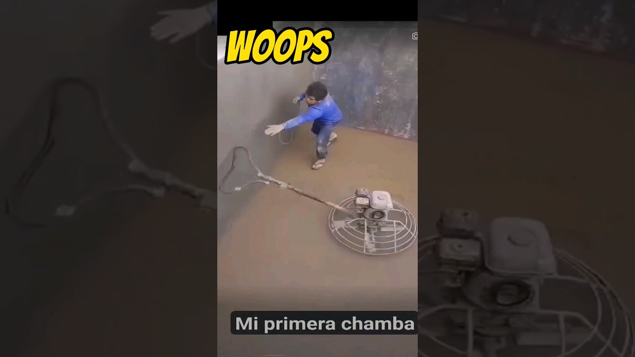 Power Trowel GONE WILD, Concrete CATASTROPHE (gone wrong)