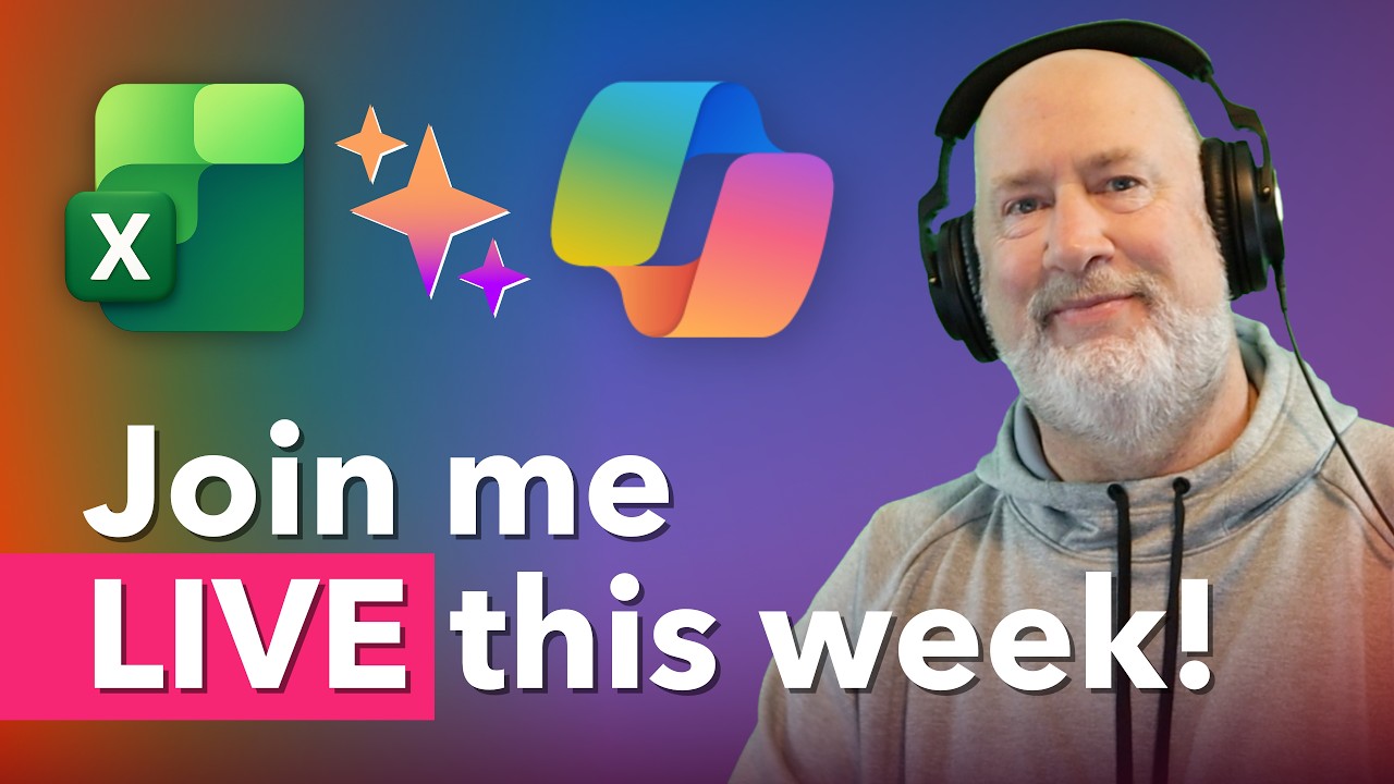 Live Show on EXCEL Formula Completion and COPILOT Function This Week!