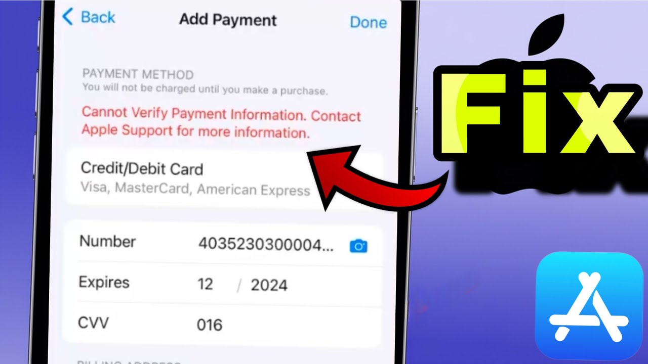 How To Fix &ldquo;Cannot Verify Payment Information Contact Apple Support for More Information Error 2025