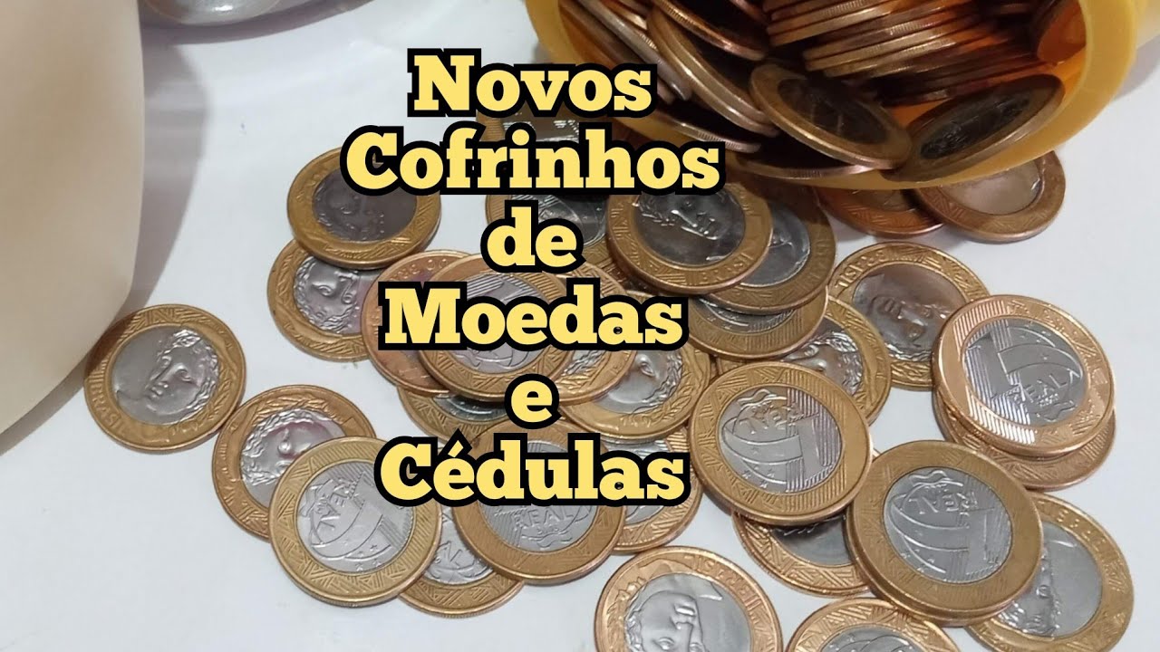 Abrindo cofrinho/Iniciando novos cofres + Cofrinho do Desafio dos 5 Reais -1