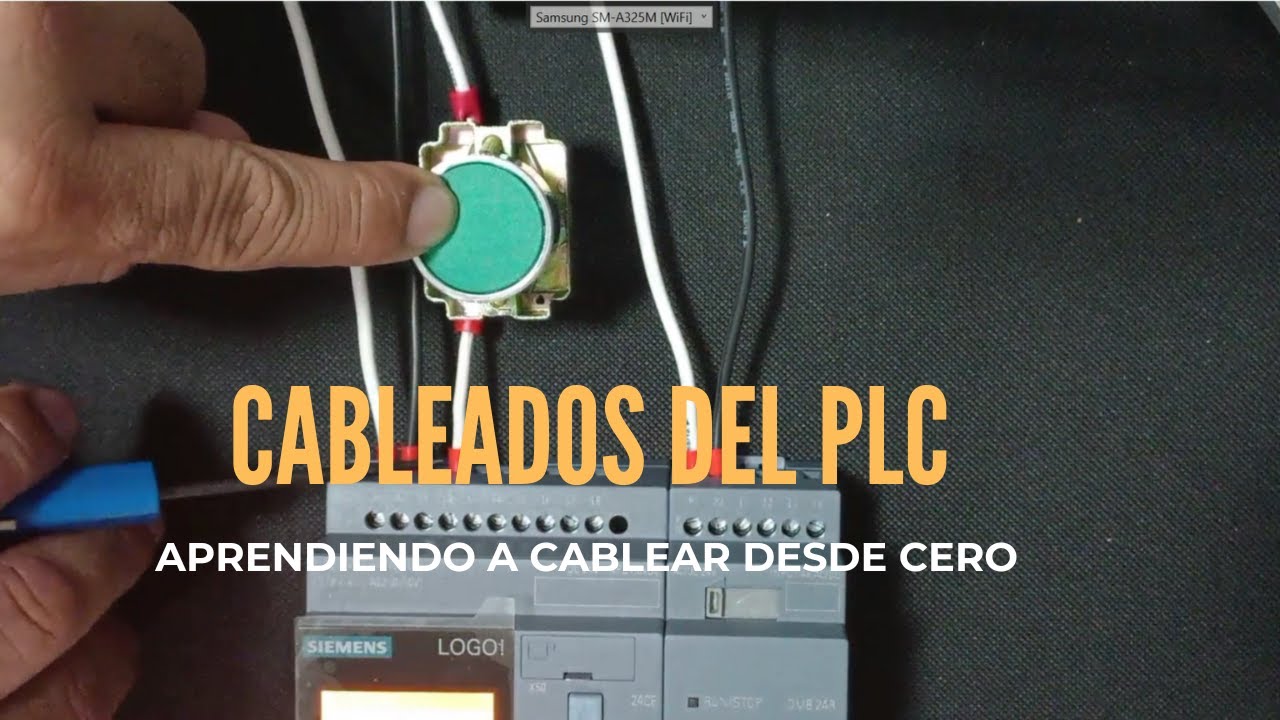 6# Aprendiendo a Cablear suministro de Voltaje, Entradas y Salidas Digitales del PLC LOGO 8!