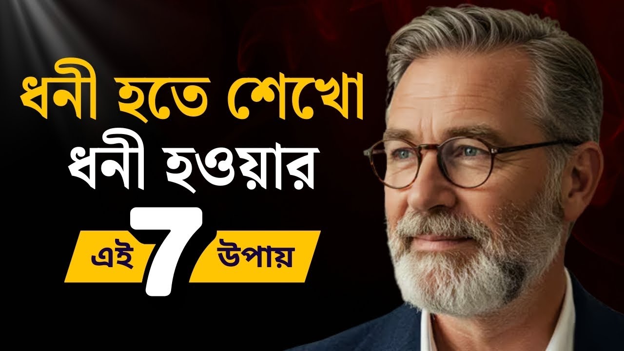 ধনী হতে শেখো, ধনী হওয়ার ৭ নিয়ম | 7 Golden Rules to Become Rich in Life | Life Changing Motivation