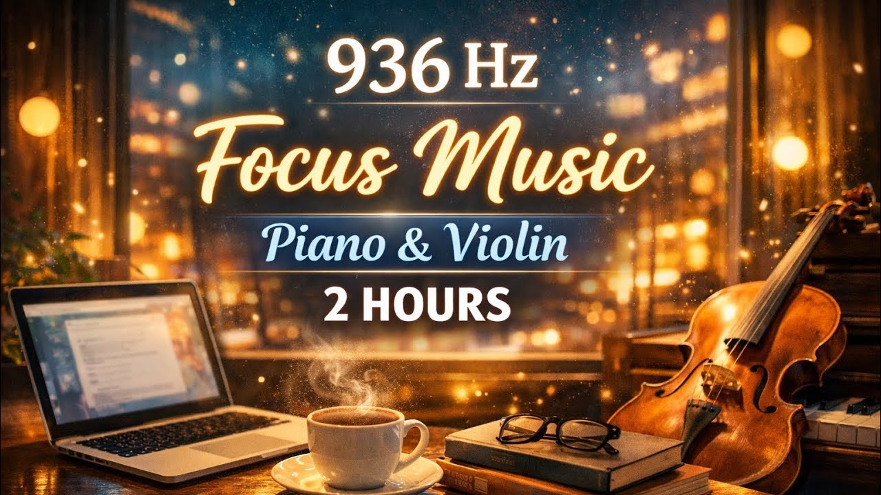 936 Hz Focus Music • Piano & Violin for Study/Work