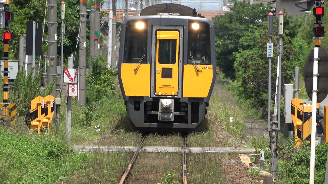 【跳ねる特急】境線を走るキハ187系を博労町駅で撮影(2021/5/21)